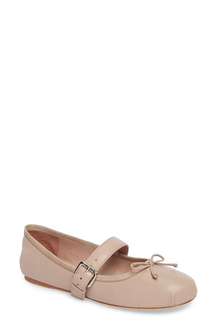 Women's Grey City Molly Mary Jane Flat .5 M - Pink