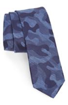 Men's Ted Baker London Camo Silk Tie, Size - Blue