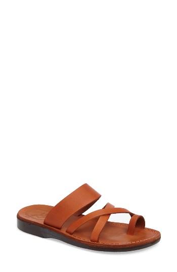 Women's Jerusalem Sandals The Good Shepherd Slide Sandal Us / 36eu - Brown