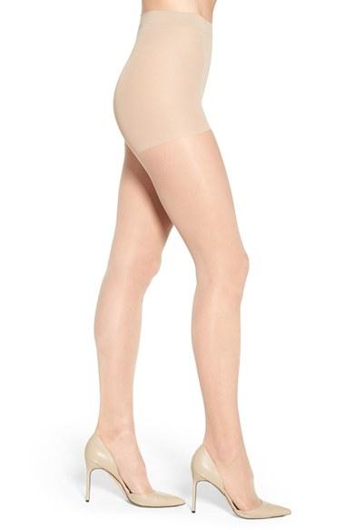 Women's Nordstrom Light Support Pantyhose, Size A - Beige
