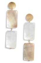 Women's Marida Structure Mother Of Pearl Drop Earrings