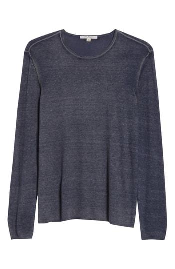 Men's John Varvatos Silk & Cashmere Sweater, Size - Blue