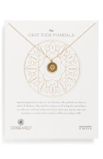 Women's Dogeared Gratitude Mandala Necklace