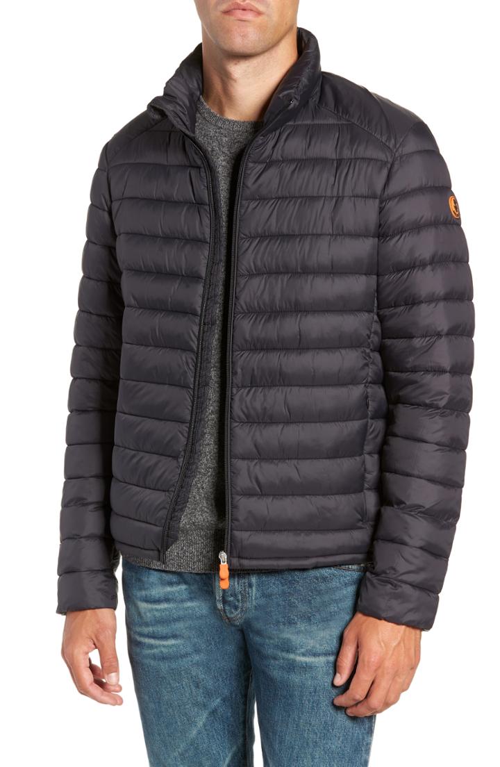 Men's Save The Duck Plumtech Insulated Packable Jacket - Black