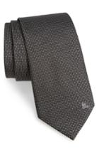 Men's Burberry London 'clinton' Medallion Silk Tie, Size - Black