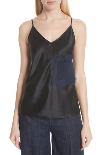 Women's Tory Burch Claire Lace Pocket Camisole - Black