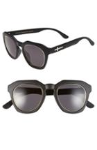 Women's Crap Eyewear 'no Wave' 47mm Sunglasses - Flat Black/ Grey Lenses