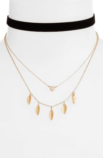 Women's Danielle Nicole Momji Layered Choker Necklace