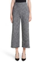 Women's Rebecca Taylor Slub Crop Suit Pants - Grey