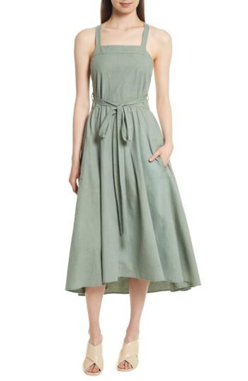 Women's The Great. The Apron Dress - Green