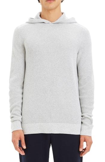 Men's Theory Dami Regular Fit Pullover Hoodie - Grey