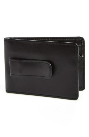 Men's Boconi 'collins' Money Clip Wallet - Black