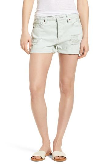 Women's Lucky Brand Distressed Denim Boyfriend Shorts - Blue