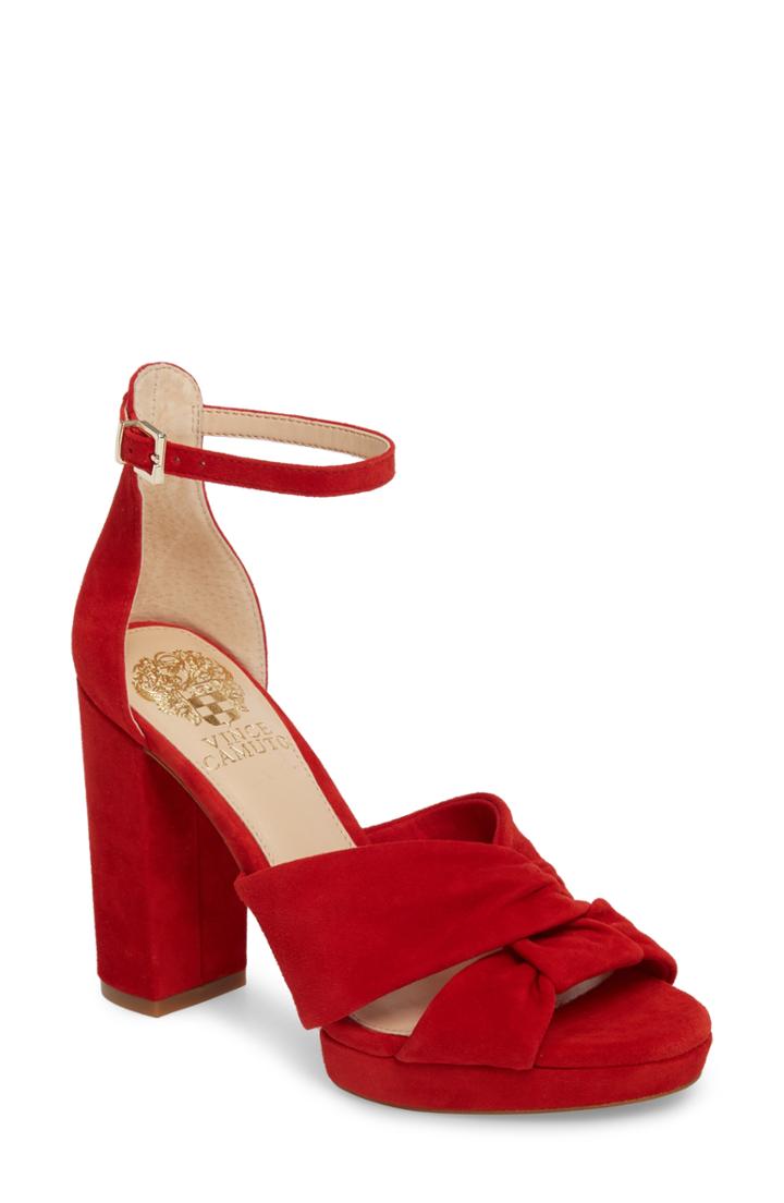 Women's Vince Camuto Corlesta Sandal .5 M - Red