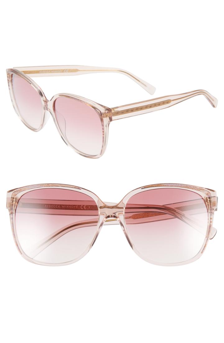 Women's Rebecca Minkoff Jane1 57mm Sunglasses - Pink