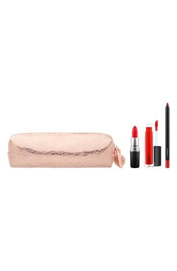 Mac Snow Ball Red Lip Bag -