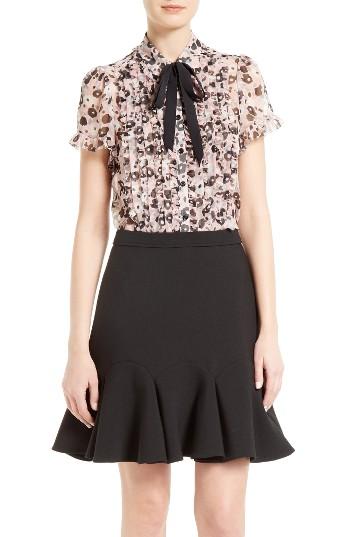 Women's Kate Spade New York Posy Grove Silk Chiffon Blouse