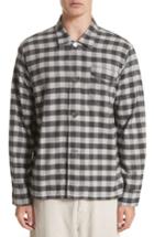 Men's Our Legacy Buffalo Check Flannel Sport Shirt Eu - Black