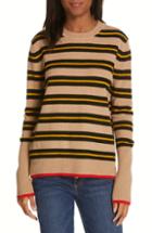 Women's Le Ligne Tripe Stripe Cashmere Sweater - Beige