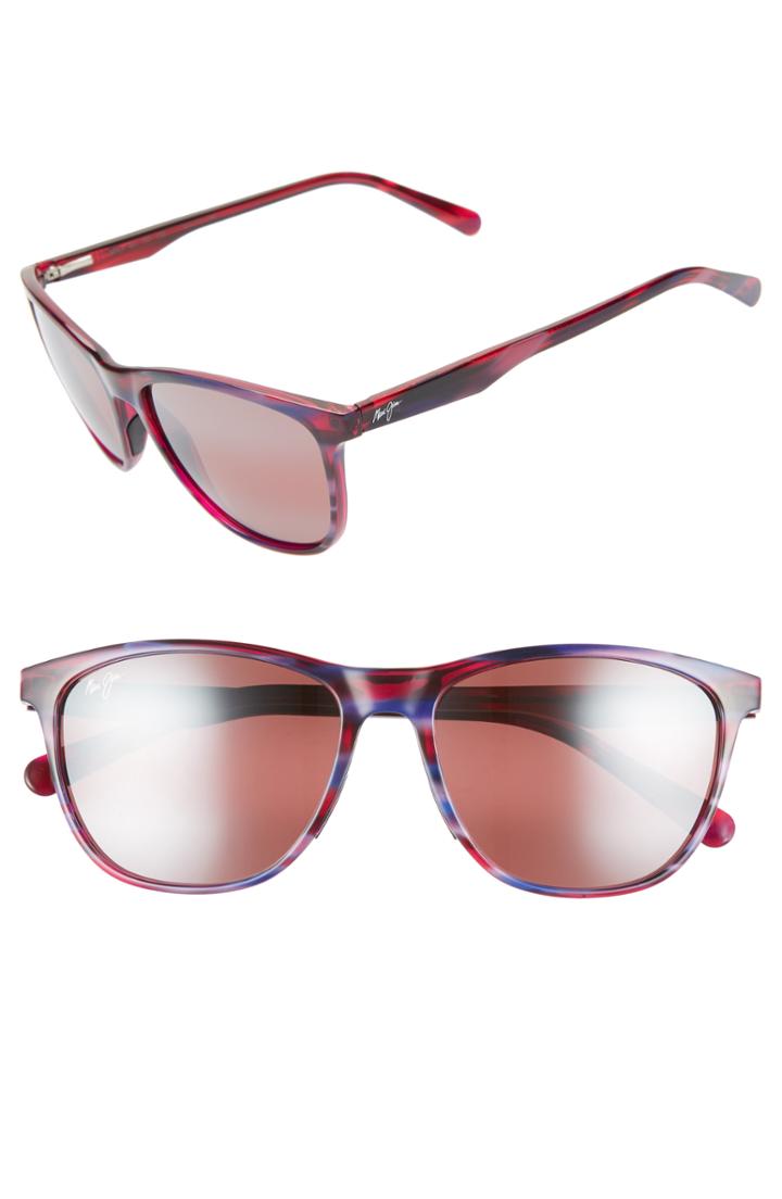 Women's Maui Jim Sugar Cane 57mm Polarizedplus2 Sunglasses - Lilac Sunset/ Maui Rose