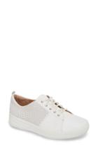 Women's Fitflop F-sporty Perforated Sneaker M - White