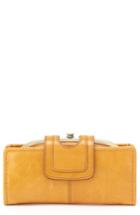 Women's Hobo Nova Calfskin Leather Wallet - Yellow