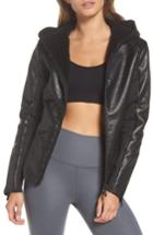 Women's Alala Fleece Lined Faux Leather Jacket - Black
