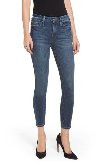Women's Good American Good Legs Ripped Crop Skinny Jeans