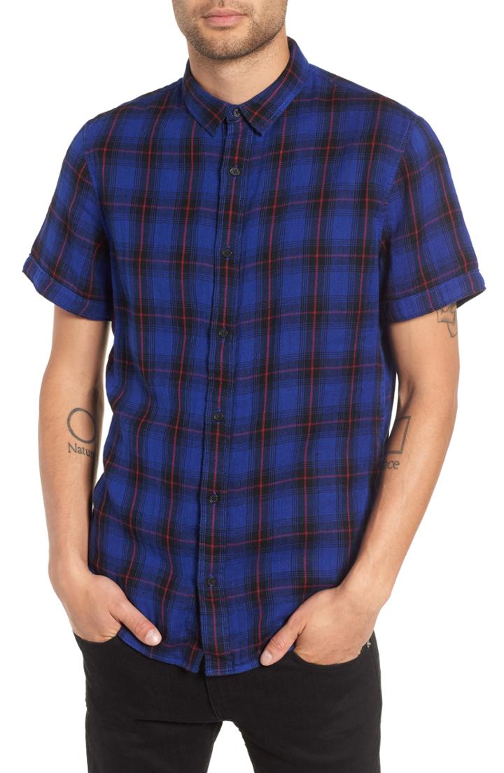 Men's The Rail Plaid Woven Shirt - Blue