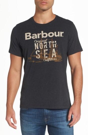 Men's Barbour Blade Slim Fit Logo Graphic T-shirt - Grey