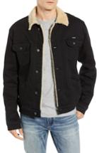 Men's Wrangler Heritage Fleece Lined Denim Jacket - Black