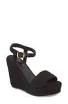 Women's Topshop Wild Rope Platform Wedge Sandal .5us / 41eu M - Black