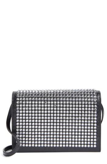 Women's Saint Laurent Toy Kate Crystal Embellished Leather Crossbody Bag -