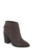 Women's Steve Madden Rumble Perforated Bootie .5 M - Black