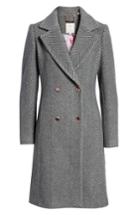 Women's Ted Baker London Chevron Wool & Cashmere Coat
