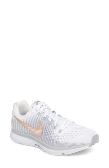 Women's Nike Air Zoom Pegasus 34 Running Shoe M - White