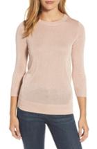 Women's Halogen Shimmer Sweater - Pink