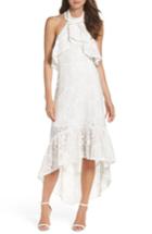 Women's Foxiedox Lace Halter High/low Gown