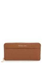 Women's Michael Michael Kors Mercer Leather Continental Wallet - Brown