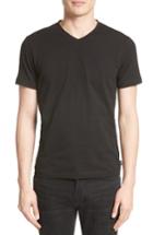 Men's Armani Collezioni V-neck T-shirt, Size - Black