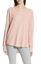 Women's Rag & Bone/jean Tilda Thermal Tee, Size - Pink