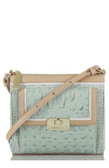 Brahmin 'mimosa' Croc Embossed Leather Crossbody Bag -