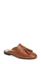 Women's Sam Edelman Paris Backless Tassel Loafer .5 M - Brown