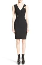 Women's Versace Collection Ring Detail Cady Dress Us / 44 It - Black