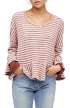 Women's Free People Round About Tee - Purple