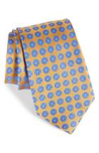 Men's Nordstrom Men's Shop Carlos Medallion Silk Tie, Size X-long - Metallic