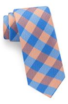 Men's Ted Baker London Derby Check Silk Tie, Size - Orange