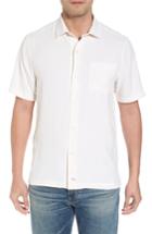 Men's Tommy Bahama Oasis Jacquard Silk Sport Shirt - White