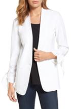 Women's Halogen Tie Sleeve Blazer, Size - Ivory