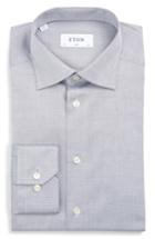 Men's Eton Slim Fit Micro Dot Dress Shirt .5 - Grey